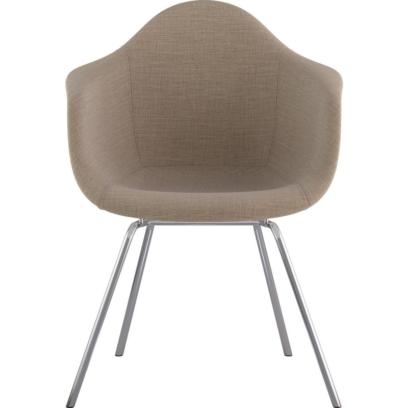 NyeKoncept Mid Century Classroom Arm Chair | Light Sand/Nickel 332001CL1
