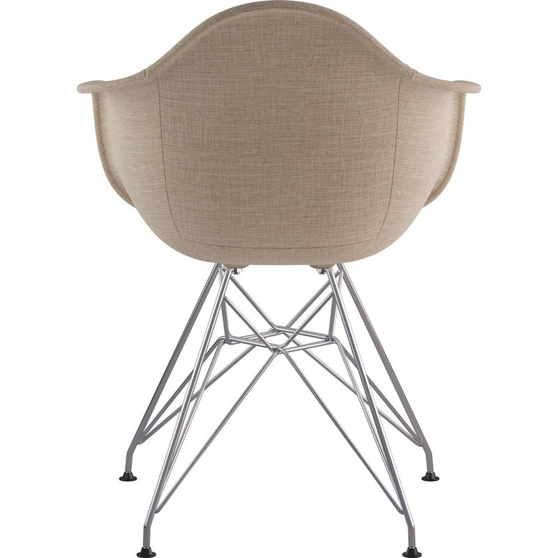 NyeKoncept Mid Century Eiffel  Arm Chair | Light Sand/Nickel 332001EM1