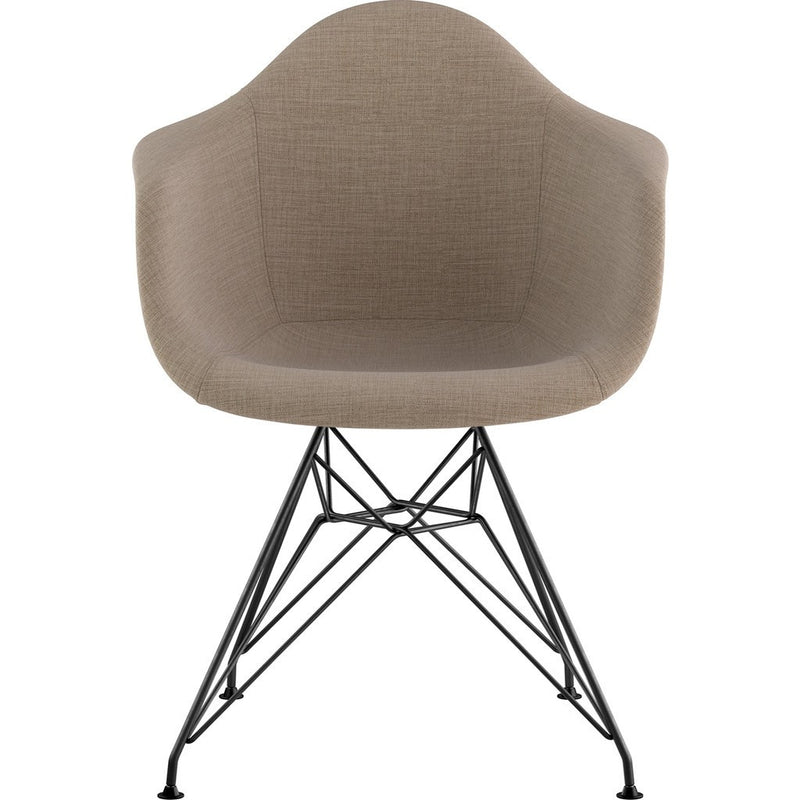 NyeKoncept Mid Century Eiffel  Arm Chair | Light Sand/Gunmetal 332001EM3