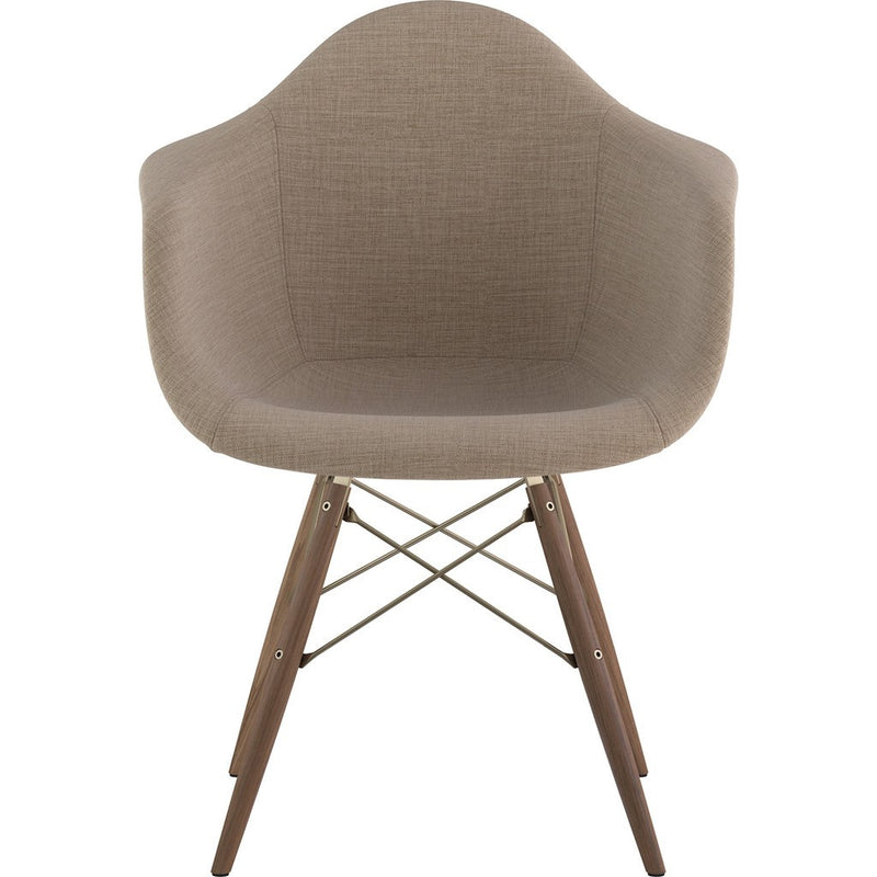NyeKoncept Mid Century Dowel  Arm Chair | Light Sand/Brass 332001EW2