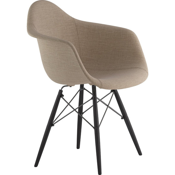 NyeKoncept Mid Century Dowel  Arm Chair | Light Sand/Gunmetal 332001EW3