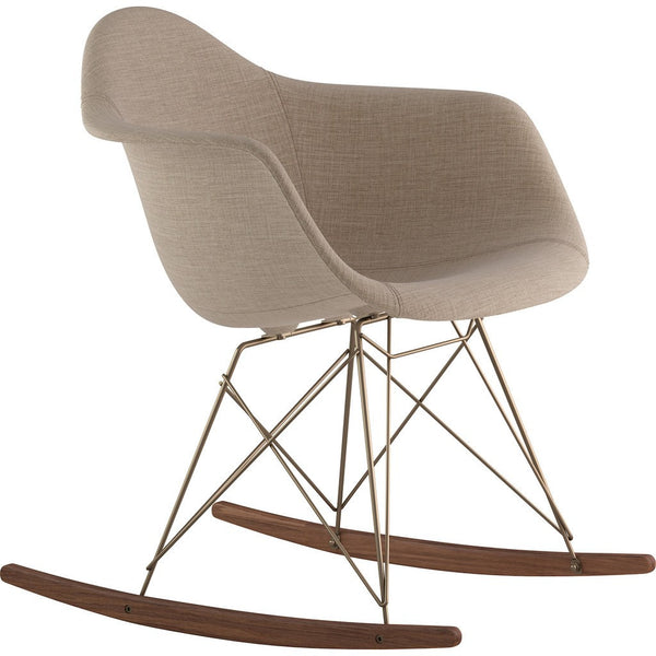 NyeKoncept Mid Century Rocker Chair | Light Sand/Brass 332001RO2