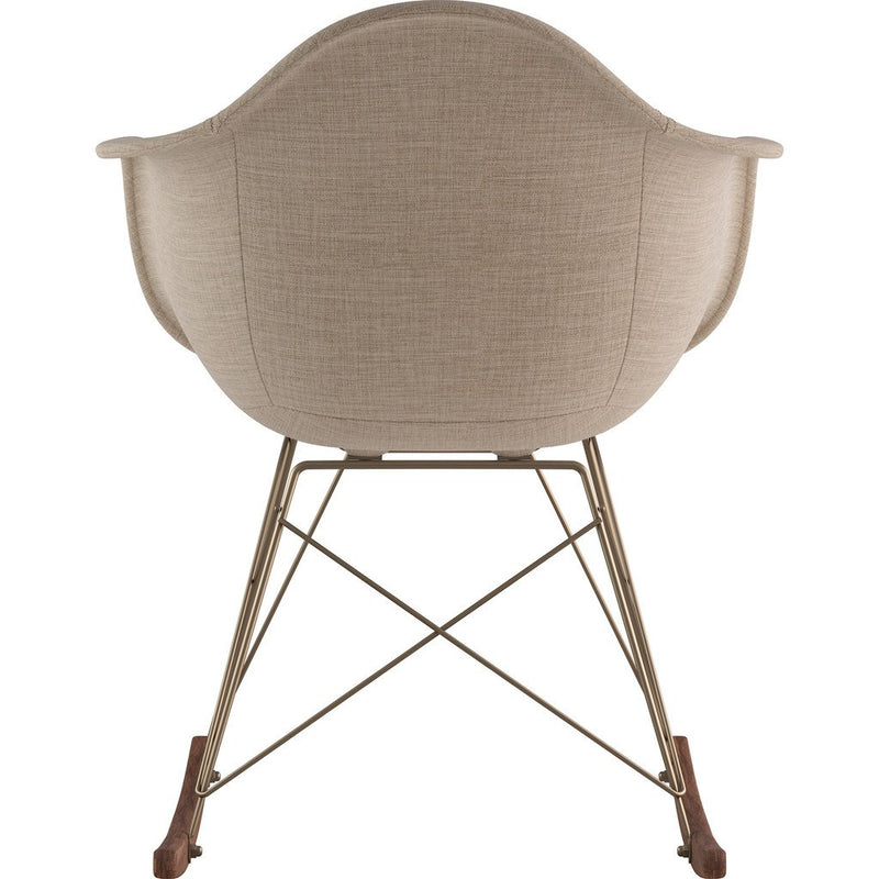 NyeKoncept Mid Century Rocker Chair | Light Sand/Brass 332001RO2