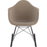 NyeKoncept Mid Century Rocker Chair | Light Sand/Gunmetal 332001RO3
