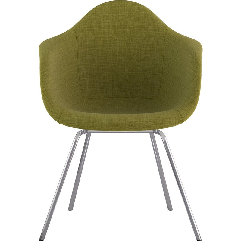 NyeKoncept Mid Century Classroom Arm Chair | Avocado Green/Nickel 332002CL1