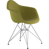 NyeKoncept Mid Century Eiffel Arm Chair | Avocado Green/Nickel 332002EM1