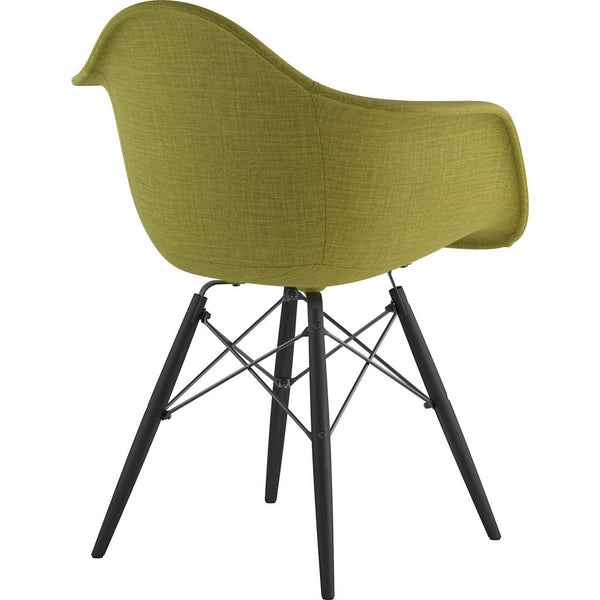 NyeKoncept Mid Century Dowel  Arm Chair | Avocado Green/Gunmetal 332002EW3