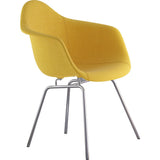 NyeKoncept Mid Century Classroom Arm Chair | Papaya Yellow/Nickel 332003CL1