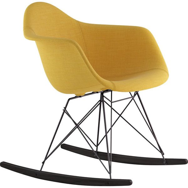 NyeKoncept Mid Century Rocker Chair | Papaya Yellow/Gunmetal 332003RO3