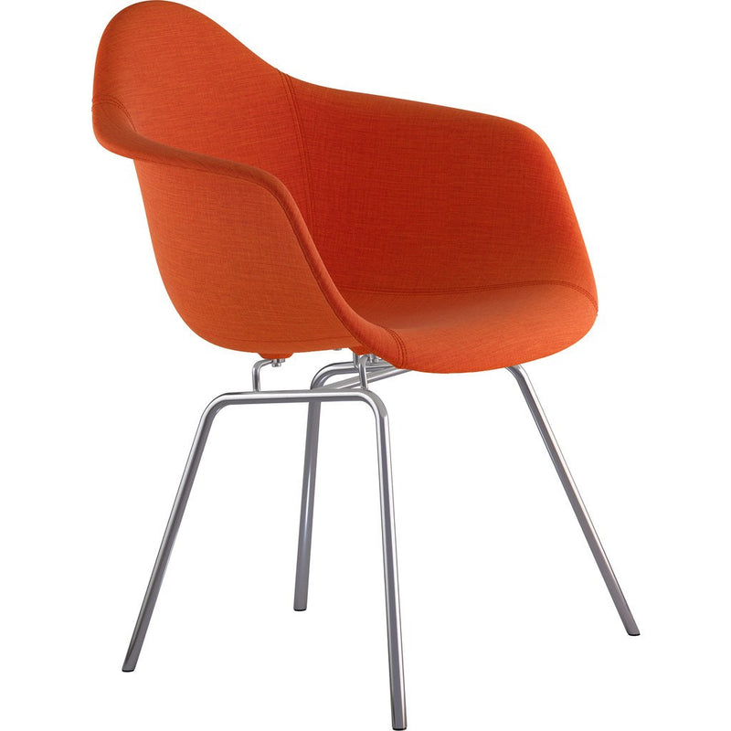 NyeKoncept Mid Century Classroom Arm Chair | Lava Red/Nickel 332004CL1