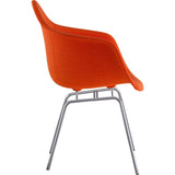 NyeKoncept Mid Century Classroom Arm Chair | Lava Red/Nickel 332004CL1