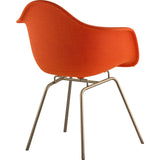NyeKoncept Mid Century Classroom Arm Chair | Lava Red/Brass 332004CL2