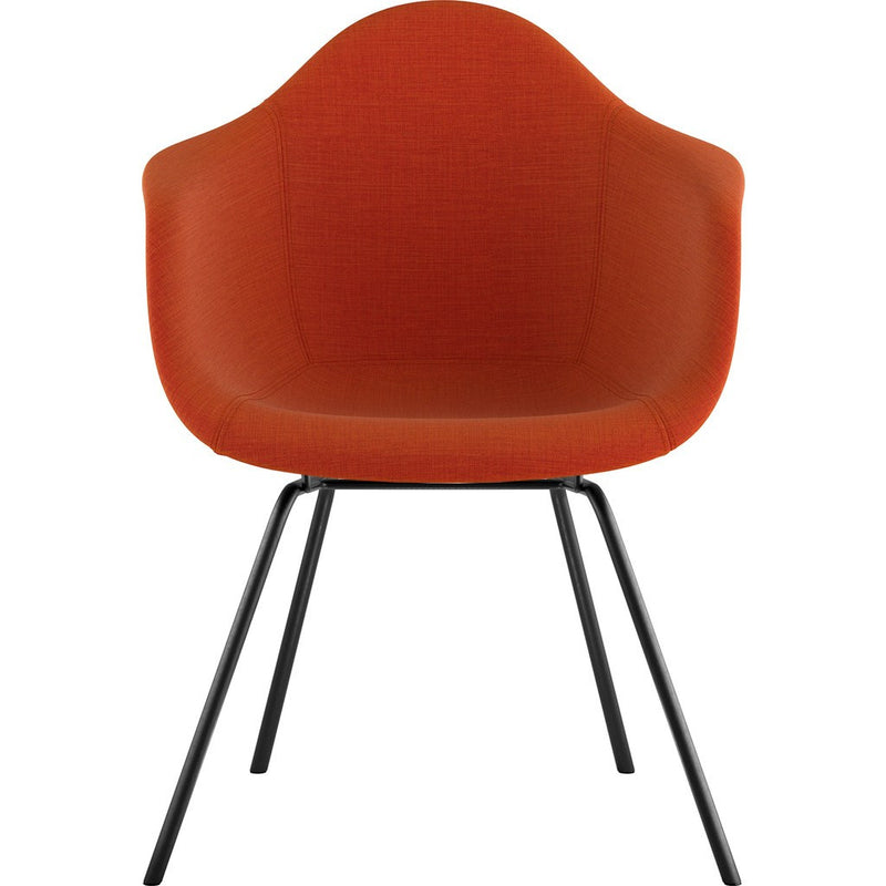NyeKoncept Mid Century Classroom Arm Chair | Lava Red/Gunmetal 332004CL3