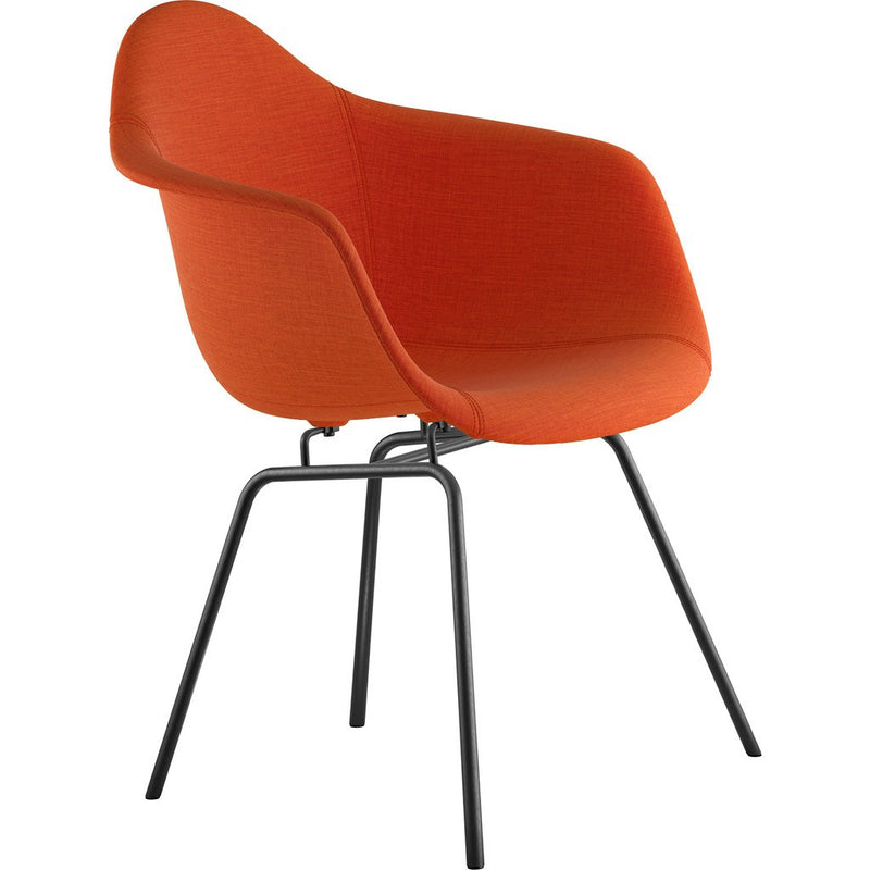 NyeKoncept Mid Century Classroom Arm Chair | Lava Red/Gunmetal 332004CL3
