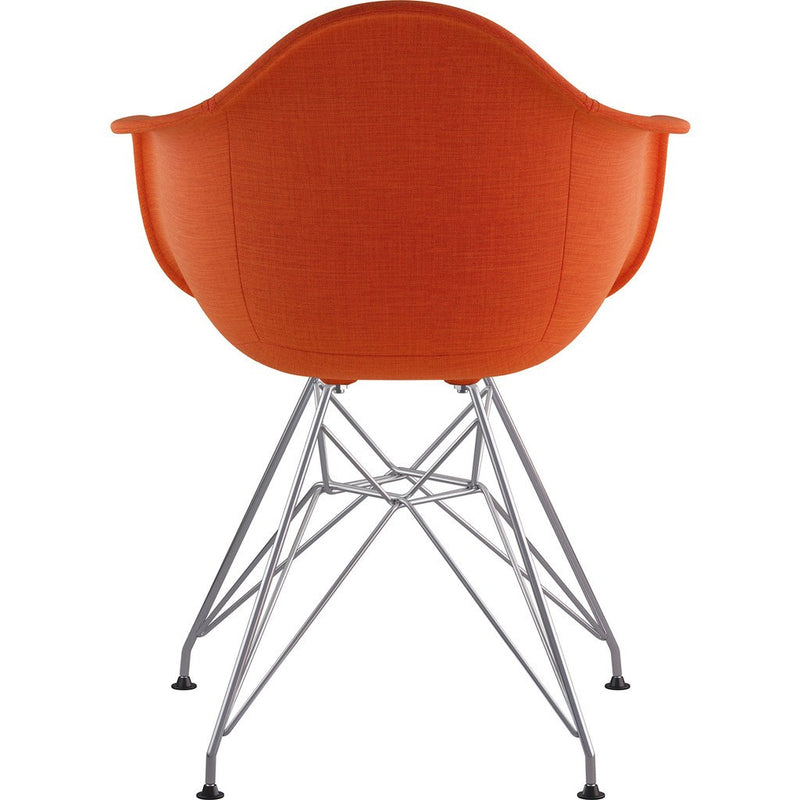 NyeKoncept Mid Century Eiffel Arm Chair | Lava Red/Nickel 332004EM1