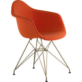 NyeKoncept Mid Century Eiffel Arm Chair | Lava Red/Brass 332004EM2