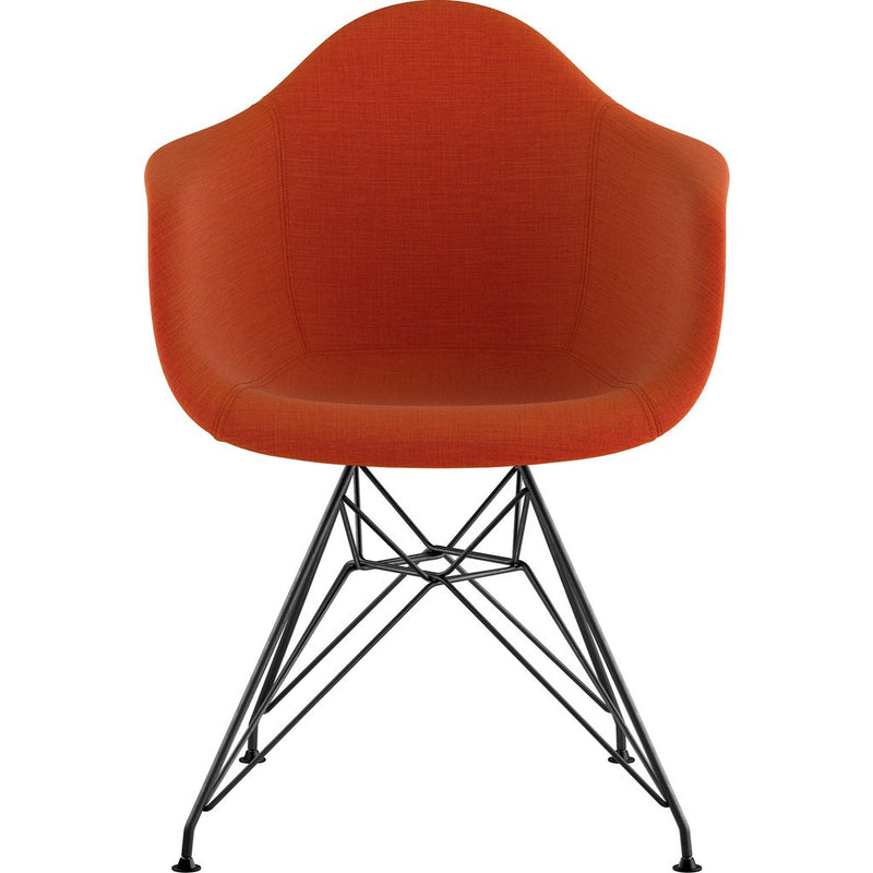 NyeKoncept Mid Century Eiffel Arm Chair | Lava Red/Gunmetal 332004EM3