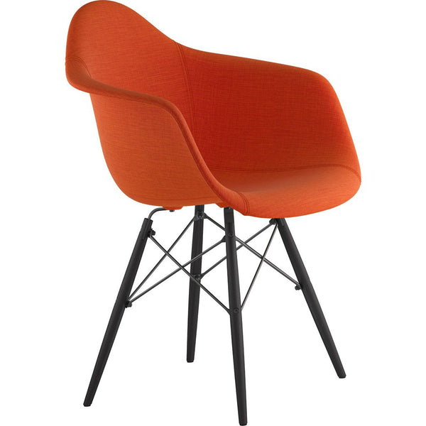 NyeKoncept Mid Century Dowel Arm Chair | Lava Red/Gunmetal 332004EW3