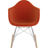 NyeKoncept Mid Century Rocker Chair | Lava Red/Nickel 332004RO1