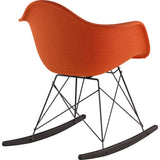NyeKoncept Mid Century Rocker Chair | Lava Red/Gunmetal 332004RO3