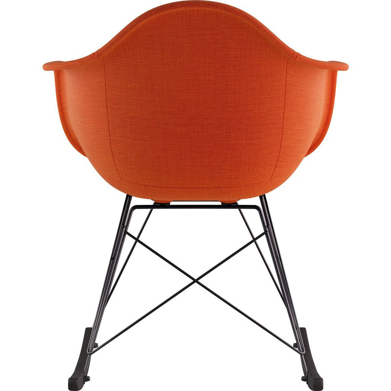 NyeKoncept Mid Century Rocker Chair | Lava Red/Gunmetal 332004RO3