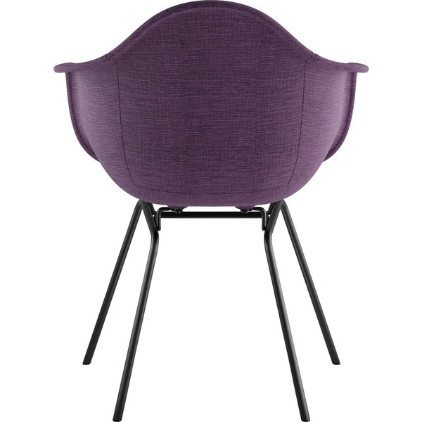 NyeKoncept Mid Century Classroom Arm Chair | Plum Purple/Gunmetal 332005CL3