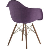 NyeKoncept Mid Century Dowel  Arm Chair | Plum Purple/Brass 332005EW2