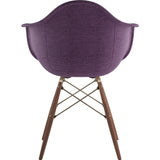 NyeKoncept Mid Century Dowel  Arm Chair | Plum Purple/Brass 332005EW2