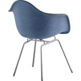 NyeKoncept Mid Century Classroom Arm Chair | Dodger Blue/Nickel 332006CL1