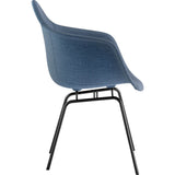 NyeKoncept Mid Century Classroom Arm Chair | Dodger Blue/Gunmetal 332006CL3