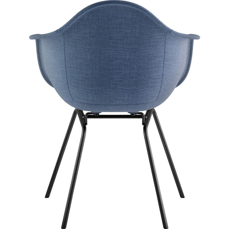 NyeKoncept Mid Century Classroom Arm Chair | Dodger Blue/Gunmetal 332006CL3