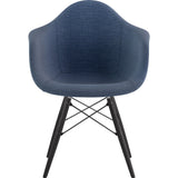 NyeKoncept Mid Century Dowel Arm Chair | Dodger Blue/Gunmetal 332006EW3