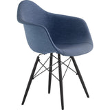 NyeKoncept Mid Century Dowel Arm Chair | Dodger Blue/Gunmetal 332006EW3