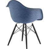 NyeKoncept Mid Century Dowel Arm Chair | Dodger Blue/Gunmetal 332006EW3