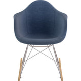NyeKoncept Mid Century Rocker Chair | Dodger Blue/Nickel 332006RO1