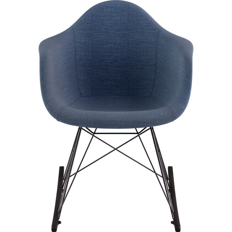 NyeKoncept Mid Century Rocker Chair | Dodger Blue/Gunmetal 332006RO3