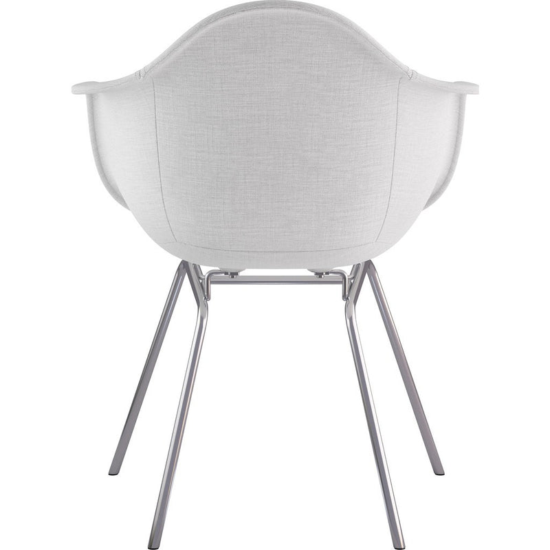 NyeKoncept Mid Century Classroom Arm Chair | Glacier White/Nickel 332007CL1