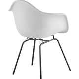 NyeKoncept Mid Century Classroom Arm Chair | Glacier White/Gunmetal 332007CL3