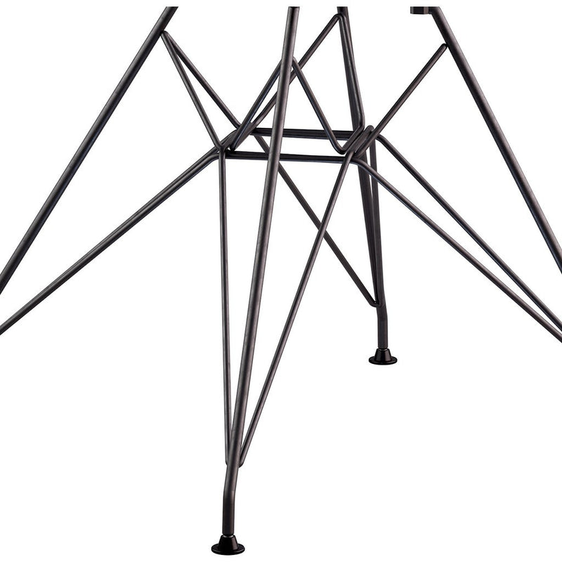 NyeKoncept Mid Century Eiffel  Arm Chair | Charcoal Gray/Gunmetal 332008EM3