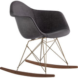 NyeKoncept Mid Century Rocker Chair | Charcoal Gray/Brass 332008RO2