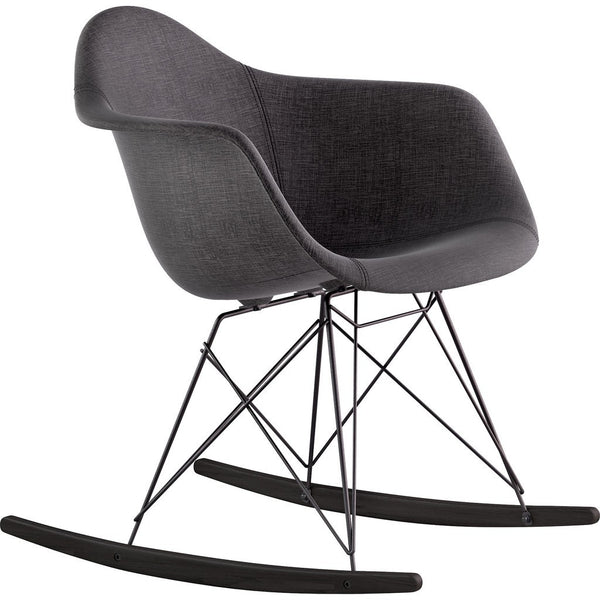 NyeKoncept Mid Century Rocker Chair | Charcoal Gray/Gunmetal 332008RO3