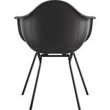 NyeKoncept Mid Century Classroom Arm Chair | Milano Black/Gunmetal 332009CL3