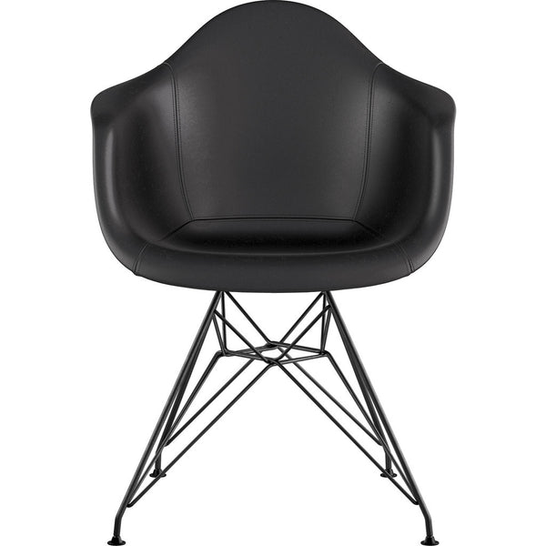 NyeKoncept Mid Century Eiffel Arm Chair | Milano Black/Gunmetal 332009EM3