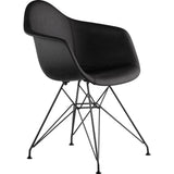 NyeKoncept Mid Century Eiffel Arm Chair | Milano Black/Gunmetal 332009EM3