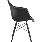 NyeKoncept Mid Century Dowel Arm Chair | Milano Black/Gunmetal 332009EW3