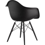 NyeKoncept Mid Century Dowel Arm Chair | Milano Black/Gunmetal 332009EW3