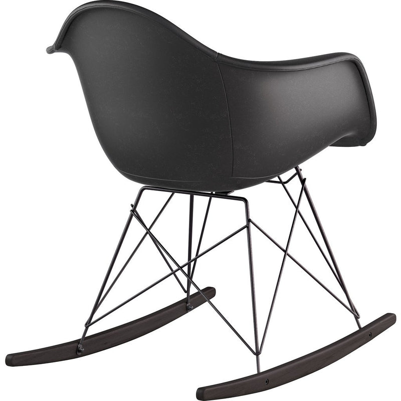 NyeKoncept Mid Century Rocker Chair | Milano Black/Gunmetal 332009RO3