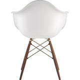 NyeKoncept Mid Century Dowel Arm Chair | Milano White/Brass 332010EW2