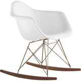 NyeKoncept Mid Century Rocker Chair | Milano White/Brass 332010RO2