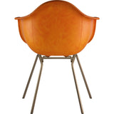 NyeKoncept Mid Century Classroom Arm Chair | Burnt Orange/Brass 332011CL2